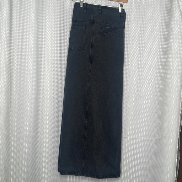 Raf Simons Archive Redux Wide Leg Jeans Black Wash Oversized Italy Sz 36 - Picture 8 of 15